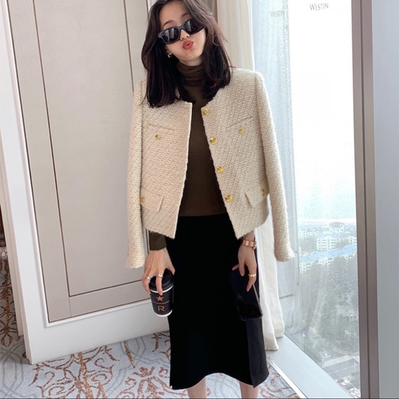 Tweeted Wool Jacket - Picture 1 of 12